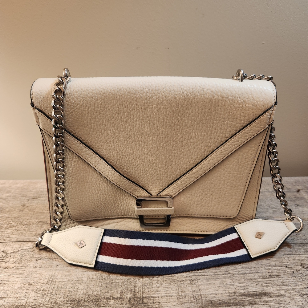 SAM EDELMAN Womens White Madeline Accordion Silver Metal Hobo Shoulder Bag